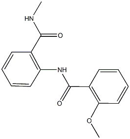 2-[(2-methoxybenzoyl)amino]-N-methylbenzamide 化学構造式