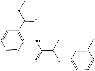 N-methyl-2-{[2-(3-methylphenoxy)propanoyl]amino}benzamide Structure