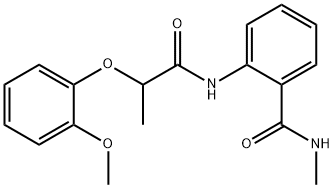 2-{[2-(2-methoxyphenoxy)propanoyl]amino}-N-methylbenzamide,882096-58-4,结构式
