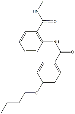 2-[(4-butoxybenzoyl)amino]-N-methylbenzamide Struktur