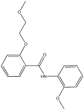 2-(2-methoxyethoxy)-N-(2-methoxyphenyl)benzamide 化学構造式