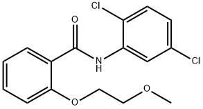 N-(2,5-dichlorophenyl)-2-(2-methoxyethoxy)benzamide,882098-90-0,结构式