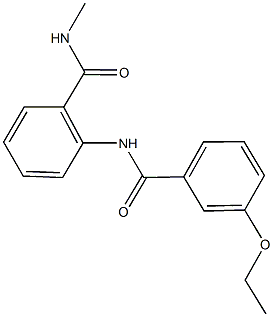 2-[(3-ethoxybenzoyl)amino]-N-methylbenzamide Structure