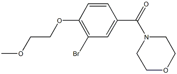 4-[3-bromo-4-(2-methoxyethoxy)benzoyl]morpholine Structure