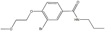 3-bromo-4-(2-methoxyethoxy)-N-propylbenzamide 结构式