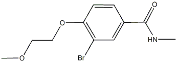 3-bromo-4-(2-methoxyethoxy)-N-methylbenzamide Struktur