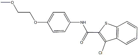 882595-92-8 3-chloro-N-[4-(2-methoxyethoxy)phenyl]-1-benzothiophene-2-carboxamide