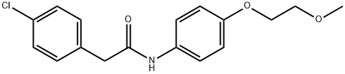 2-(4-chlorophenyl)-N-[4-(2-methoxyethoxy)phenyl]acetamide,882600-43-3,结构式