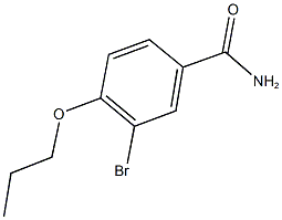 3-bromo-4-propoxybenzamide Structure