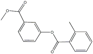 3-(methoxycarbonyl)phenyl 2-methylbenzoate Struktur