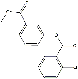 3-(methoxycarbonyl)phenyl 2-chlorobenzoate 化学構造式