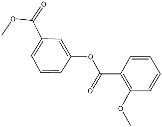 3-(methoxycarbonyl)phenyl 2-methoxybenzoate,882652-64-4,结构式