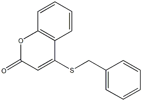 4-(benzylsulfanyl)-2H-chromen-2-one 结构式