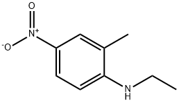4-ニトロ-2-メチル-N-エチルアニリン 化学構造式