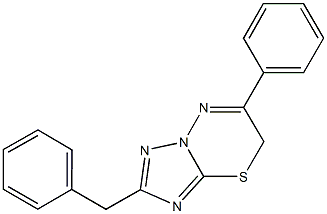 2-benzyl-6-phenyl-7H-[1,2,4]triazolo[5,1-b][1,3,4]thiadiazine Structure