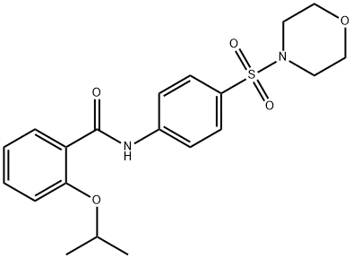 2-isopropoxy-N-[4-(4-morpholinylsulfonyl)phenyl]benzamide Structure