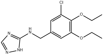 N-(3-chloro-4,5-diethoxybenzyl)-N-(1H-1,2,4-triazol-3-yl)amine,884992-58-9,结构式