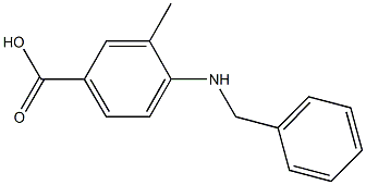 4-(benzylamino)-3-methylbenzoic acid Struktur