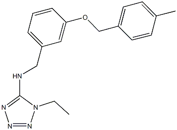 884996-81-0 N-(1-ethyl-1H-tetraazol-5-yl)-N-{3-[(4-methylbenzyl)oxy]benzyl}amine