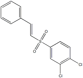 3,4-dichlorophenyl 2-phenylvinyl sulfone,88534-22-9,结构式