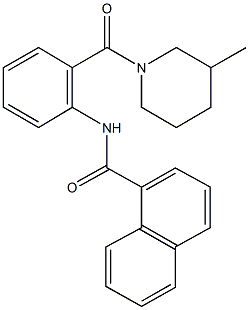 885934-75-8 N-{2-[(3-methyl-1-piperidinyl)carbonyl]phenyl}-1-naphthamide