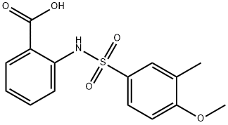 2-{[(4-methoxy-3-methylphenyl)sulfonyl]amino}benzoic acid 结构式