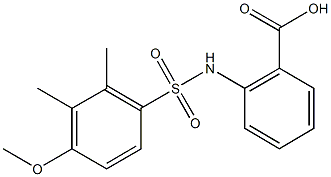 886119-91-1 2-{[(4-methoxy-2,3-dimethylphenyl)sulfonyl]amino}benzoic acid