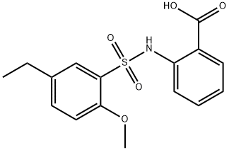 2-{[(5-ethyl-2-methoxyphenyl)sulfonyl]amino}benzoic acid,886119-94-4,结构式