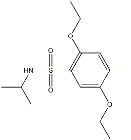 2,5-diethoxy-N-isopropyl-4-methylbenzenesulfonamide 结构式