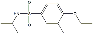 4-ethoxy-N-isopropyl-3-methylbenzenesulfonamide Struktur