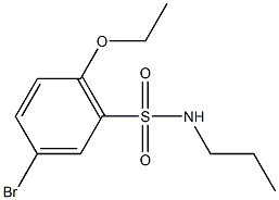 5-bromo-2-ethoxy-N-propylbenzenesulfonamide 化学構造式