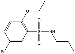 5-bromo-2-ethoxy-N-propylbenzenesulfonamide Structure