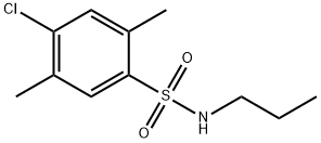 4-chloro-2,5-dimethyl-N-propylbenzenesulfonamide Structure
