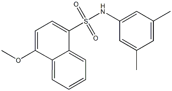 N-(3,5-dimethylphenyl)-4-methoxy-1-naphthalenesulfonamide Structure