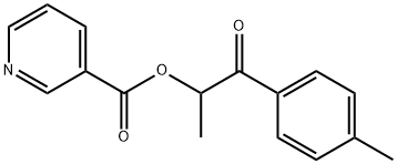 1-methyl-2-(4-methylphenyl)-2-oxoethyl nicotinate Structure