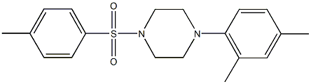 1-(2,4-dimethylphenyl)-4-[(4-methylphenyl)sulfonyl]piperazine 化学構造式