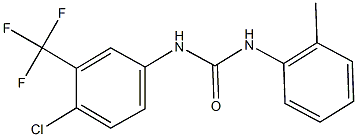 N-[4-chloro-3-(trifluoromethyl)phenyl]-N'-(2-methylphenyl)urea Struktur