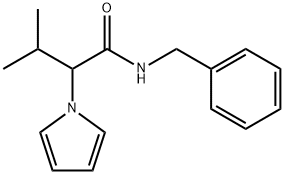 N-benzyl-3-methyl-2-(1H-pyrrol-1-yl)butanamide 结构式