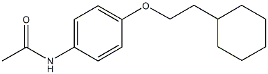 N-[4-(2-cyclohexylethoxy)phenyl]acetamide 结构式