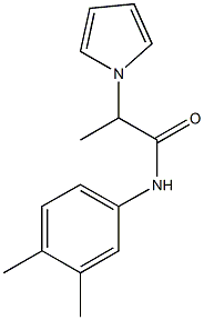 N-(3,4-dimethylphenyl)-2-(1H-pyrrol-1-yl)propanamide Structure