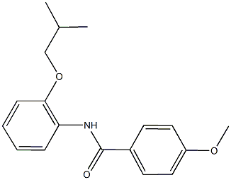 N-(2-isobutoxyphenyl)-4-methoxybenzamide,887029-25-6,结构式