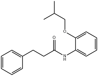 N-(2-isobutoxyphenyl)-3-phenylpropanamide 结构式