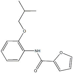 N-(2-isobutoxyphenyl)-2-furamide,887029-30-3,结构式