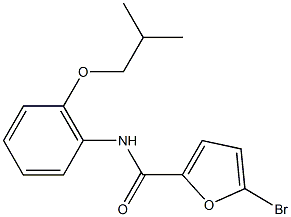 5-bromo-N-(2-isobutoxyphenyl)-2-furamide Structure