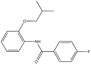 4-fluoro-N-(2-isobutoxyphenyl)benzamide Struktur