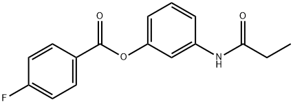 3-(propionylamino)phenyl 4-fluorobenzoate 结构式