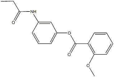 3-(propionylamino)phenyl 2-methoxybenzoate Structure