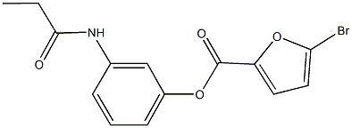 3-(propionylamino)phenyl 5-bromo-2-furoate,887029-62-1,结构式