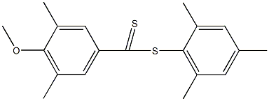 mesityl 4-methoxy-3,5-dimethylbenzenecarbodithioate Structure