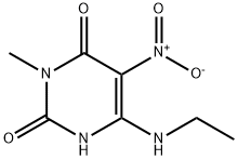 6-(ethylamino)-5-(nitro)-3-methylpyrimidine-2,4(1H,3H)-dione,887570-48-1,结构式